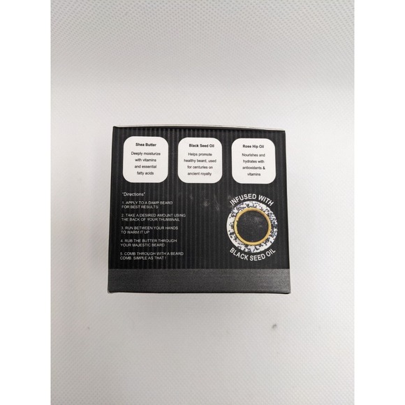 New Bahawat Millionaire Beard Butter Leather & Wood Scent 2 Oz Jar - Picture 4 of 4